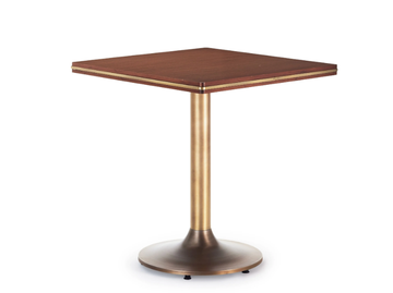 RONDE - Square wooden and metal table by Papell Design - view 2